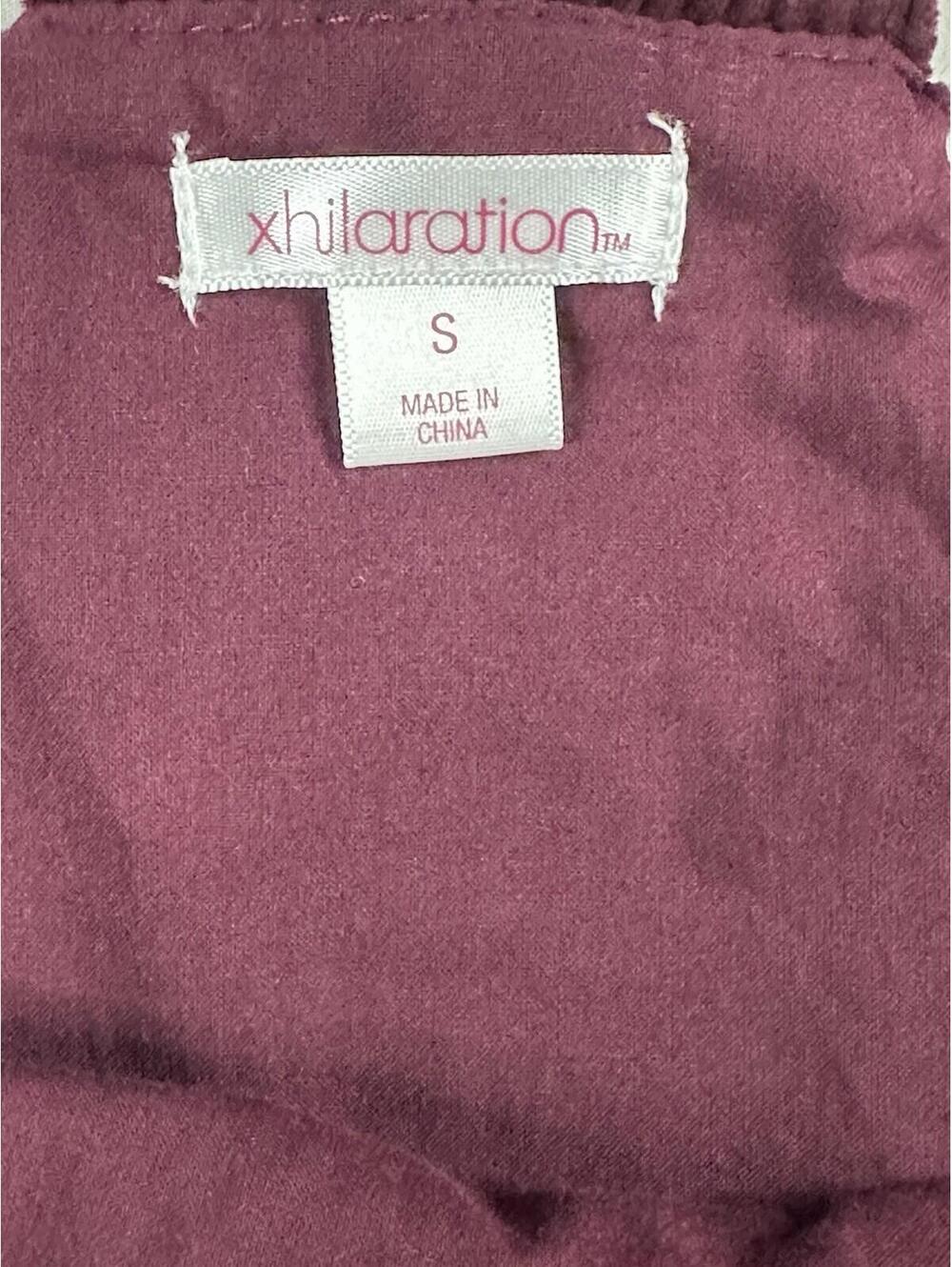 🍷 Vintage Corduroy Overalls Burgundy Wide Leg Jumpsuit S Xhilaration Wide-Leg - Picture 8 of 16